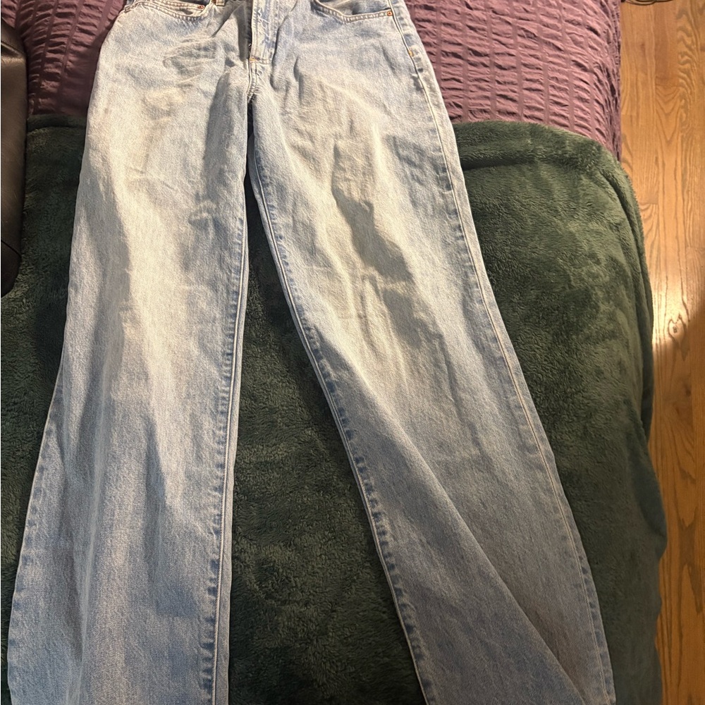 Denim Forum Light Blue Flare Jeans